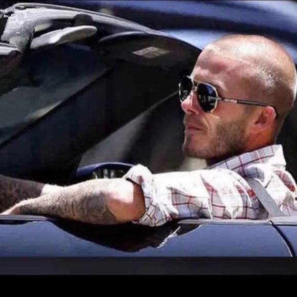 Mens Brown Metal Frame Aviator Sunglasses Polarized Lenses New - Picture 6 of 7